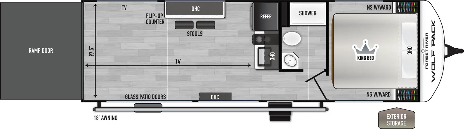 Wolf Pack 25-14 Floorplan